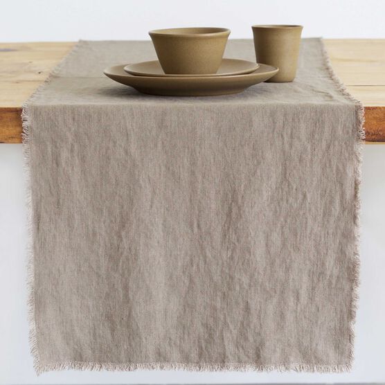 Ro Smit dove linen table runner